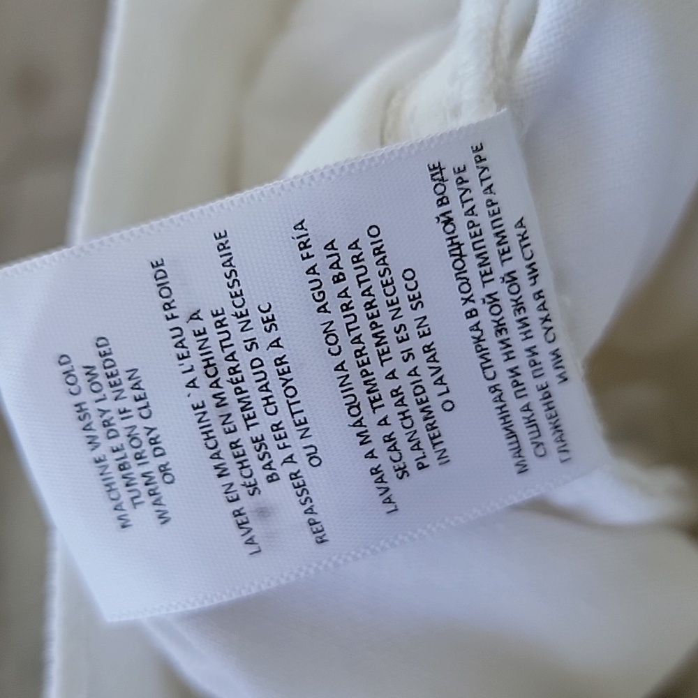 Re/Done 70s Ultra High Rise Stove Pipe Jeans in Vintage White Sz 26 Button Fly - Picture 6 of 16